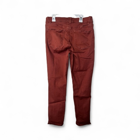 WIT & WISDOM ‘ab'solution High Waist Ankle Skinny Pants Burnt Henna Size 6 EUC - Picture 4 of 11